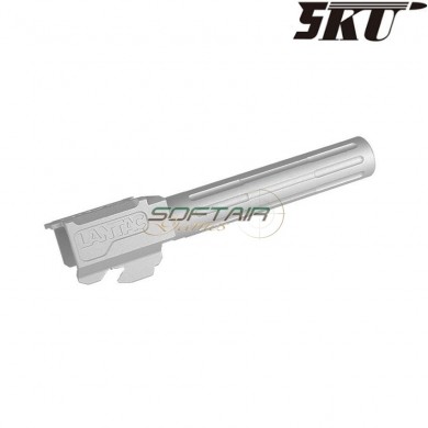 9ine style silver outer barrel for pistol g19 5ku (5ku-gb-469-s)