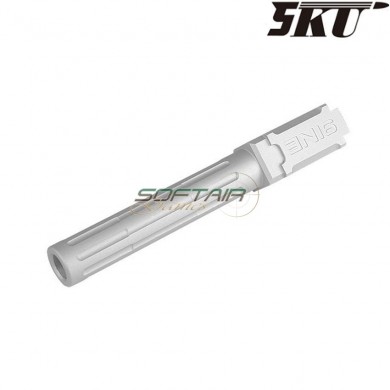 Canna esterna 9ine style silver per pistola g19 5ku (5ku-gb-469-s)