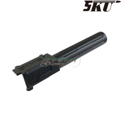 9ine style black outer barrel for pistol g19 5ku (5ku-gb-469-bk)