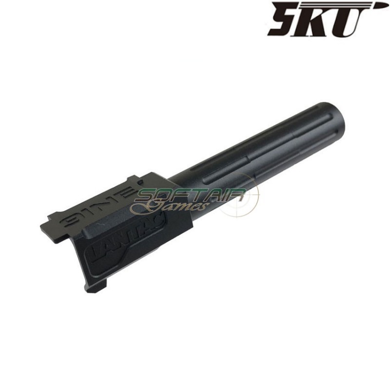 9ine style black outer barrel for pistol g19 5ku (5ku-gb-469-bk)