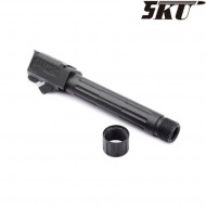 9ine style black with thread outer barrel for pistol vfc/umarex g19 5ku (5ku-gb-471-bk)