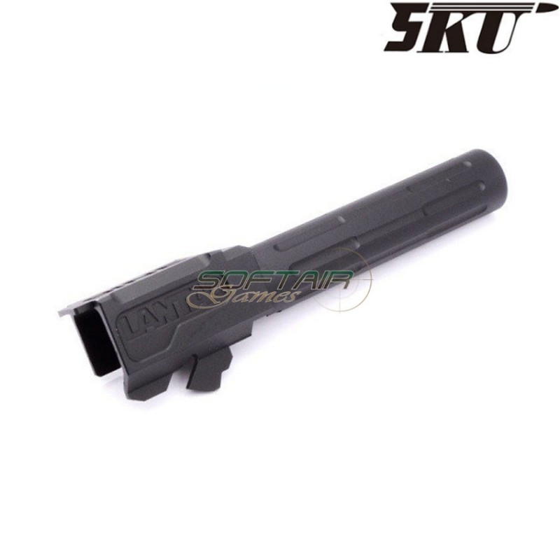 9ine style black outer barrel for pistol vfc/umarex g19 5ku (5ku-gb-472-bk)