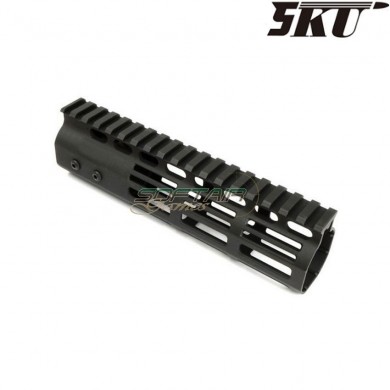 Aluminum nsr 7" LC rail black 5ku (5ku-234-7)