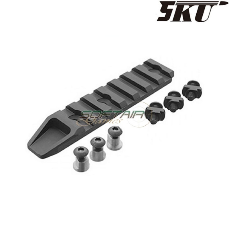 Slitta 7 slots per keymod & LC black 5ku (5ku-238)