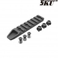 Slitta 7 slots per keymod & LC black 5ku (5ku-238)