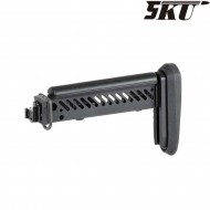 Calcio pieghevole PT-1 GEN.2 ZENITCO style black per fucile elettrico ak e&l 5ku (5ku-263)