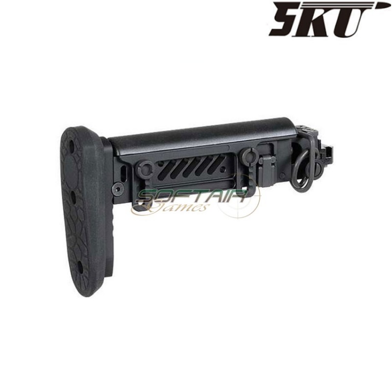 Calcio pieghevole PT-1 GEN.2 ZENITCO style black per fucile elettrico ak e&l 5ku (5ku-263)
