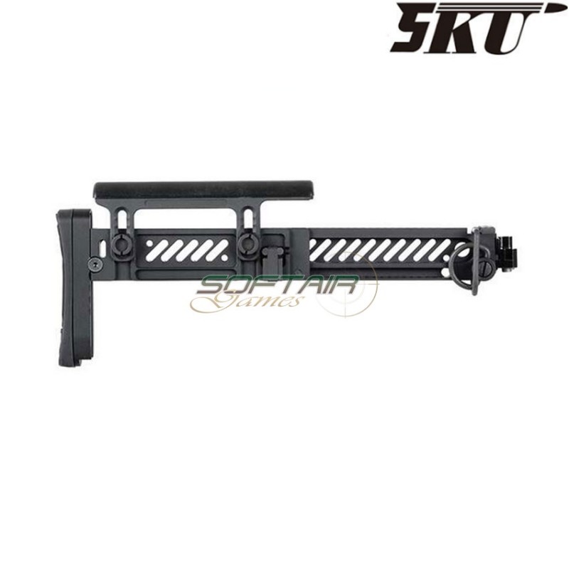 ZENITCO style PT-1 GEN.2 folding stock black for ak e&l electric gun 5ku (5ku-263)