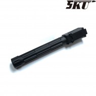 9ine style black with thread outer barrel for pistol g17/g18 5ku (5ku-gb-449-bk)