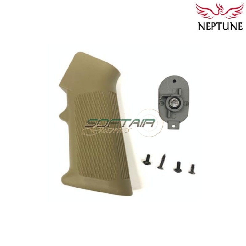 Grip m4 type dark earth per aeg neptune (nte-013-de)