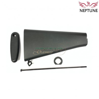 Calcio fisso lungo m16 type 2 black per aeg neptune (nte-188)