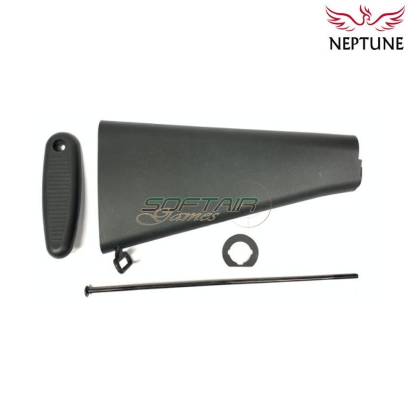 Calcio fisso lungo m16 type 2 black per aeg neptune (nte-188)