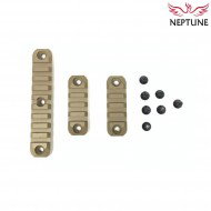 3 pieces set dark earth 416 rahg rail 20mm weaver neptune (nte-181-de)