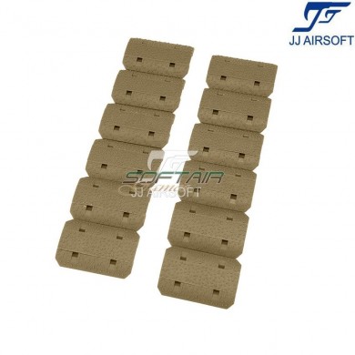 12 pezzi Type 2 LC Rail Cover Set tan jj airsoft (ja-1927-tan)