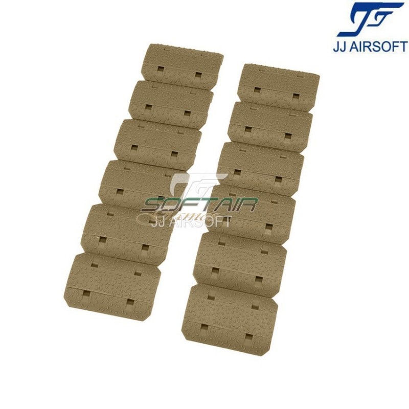 12 pezzi Type 2 LC Rail Cover Set tan jj airsoft (ja-1927-tan)