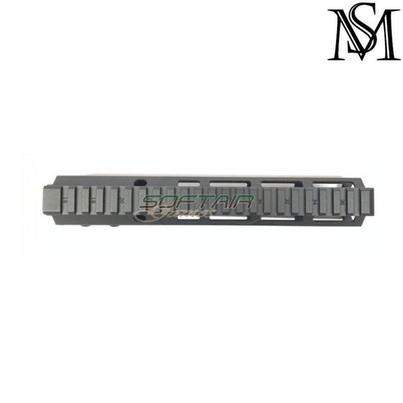 Mk16 rail 9.5" aeg geissele style black LC milsim series (ms-203-bk)