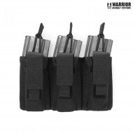 Tasca Open Tripla 5.56mm & Tripla 9mm Velcro black Warrior Assault Systems (w-eo-tmop-tp-blk)