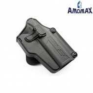 Fondina rigida DESTRA black PERFIT universale per pistole amomax (am-uh)