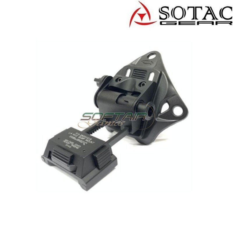 Mount helmet l4g19 with shroud set black sotac (sg-l4g19-bk)