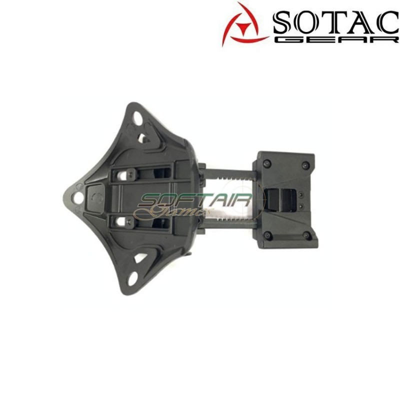 Mount helmet l4g19 with shroud set black sotac (sg-l4g19-bk)