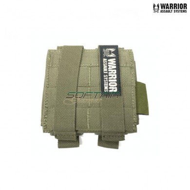 Tasca doppia small porta granate 40/37mm ranger green warrior assault systems (w-eo-d40gp-rg)