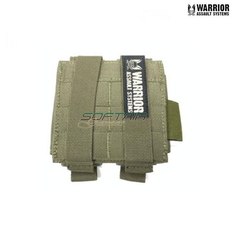 Tasca doppia small porta granate 40/37mm ranger green warrior assault systems (w-eo-d40gp-rg)