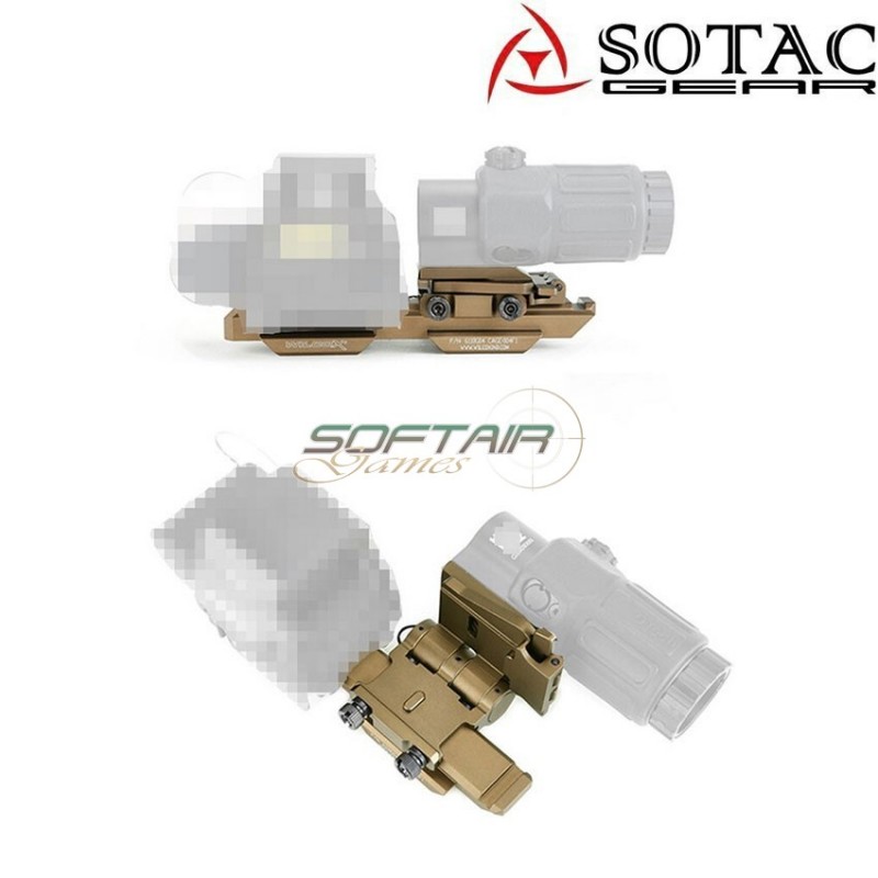 Side Flip Mount Set Wilcox Type 1 Black sotac (sg-jq-029-bk)