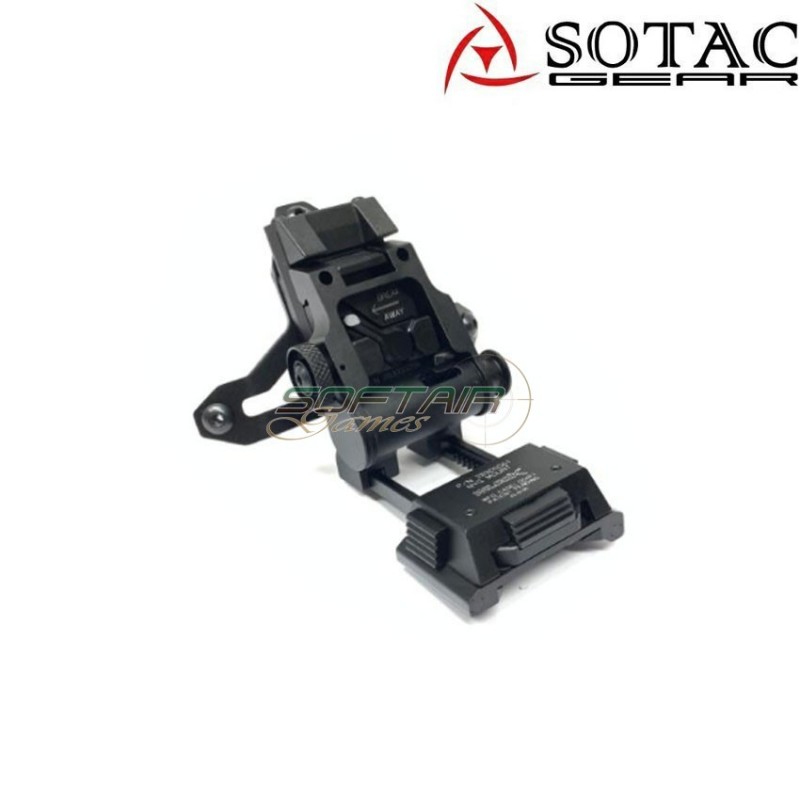 Mount elmetto l2go5 con shroud set black sotac (sg-l2go5-bk)