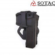 Fondina rigida black glock per pistola con torcia/dot & senza sotac (sg-qt-001-bk)