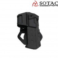 Fondina rigida black 1911 per pistola con torcia/dot & senza sotac (sg-qt-002-bk)