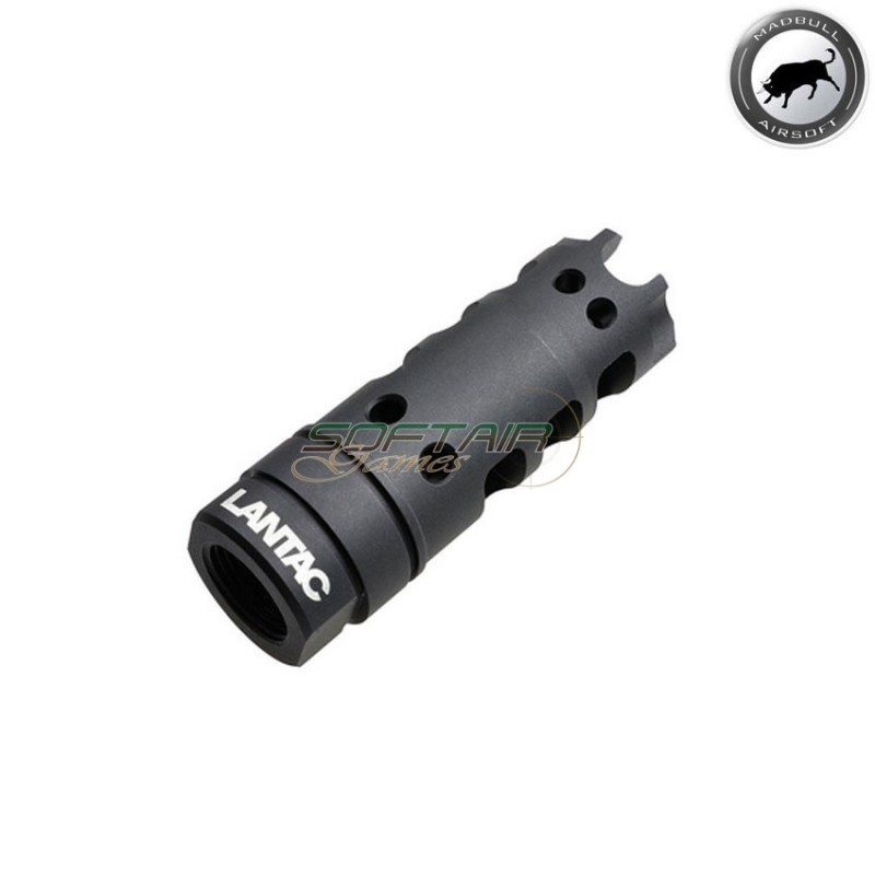 LANTAC licensed Dragon flash hider 14mm CCW black madbull (mb-lan-dra-com-ccw)