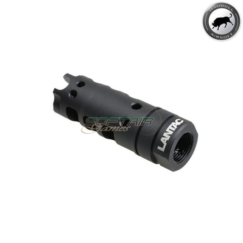 LANTAC licensed Dragon flash hider 14mm CCW black madbull (mb-lan-dra-com-ccw)