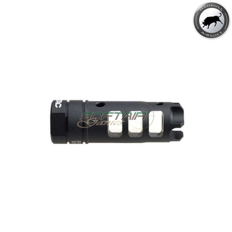 LANTAC licensed Dragon flash hider 14mm CCW black madbull (mb-lan-dra-com-ccw)
