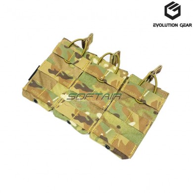 Tasca Triple Open Top 5.56 Multicam® Genuine Usa Evolution Gear® (evg-081-mc)