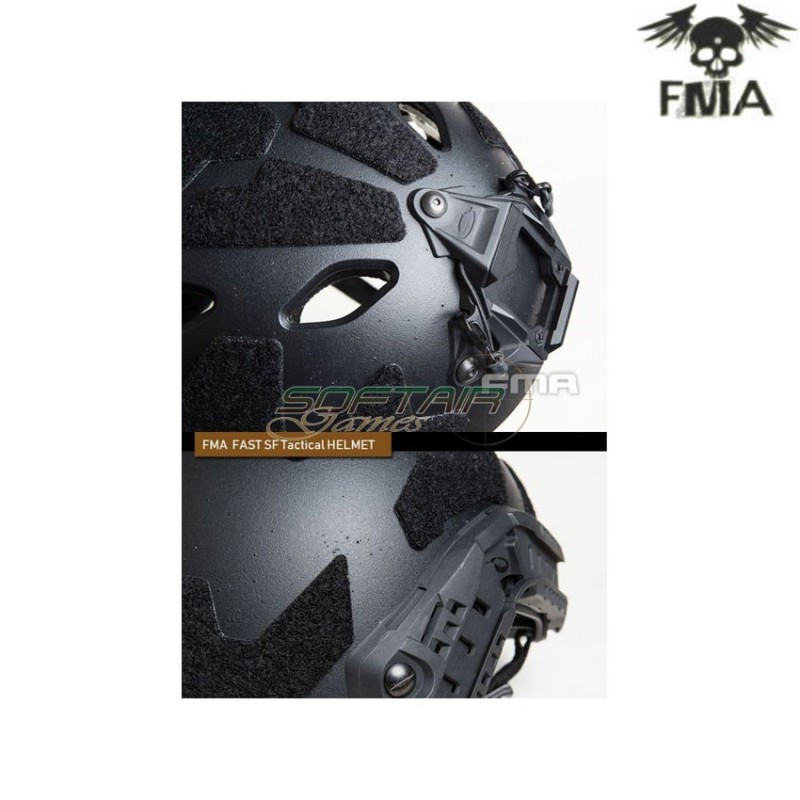 Fast sf tactical black helmet fma (fma-tb1365b-bk)