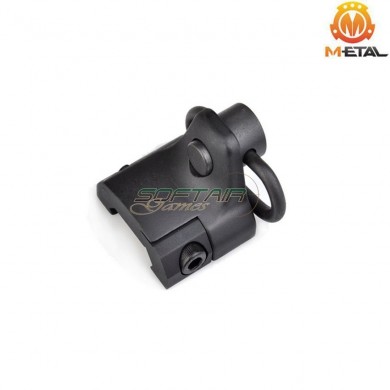 Hand stop black with sling ring QD metal® (me04008-bk)