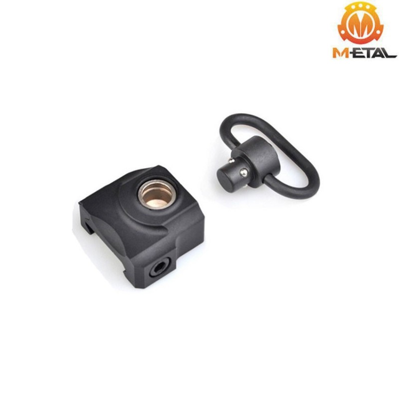 DETA mount black with sling ring QD metal® (me04018-bk)