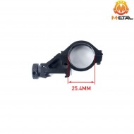 45° offset torcia/laser mount 1" black metal® (me04038-bk)