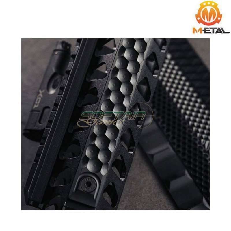 RS cnc rail cover type dr per LC & keymod long version black metal® (me08002-bk-dr)