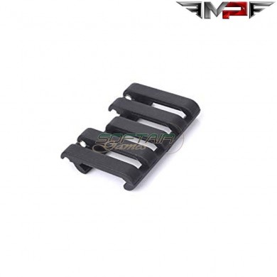 Rail cover 5-slot black con wire loom mp (mp02007-bk)