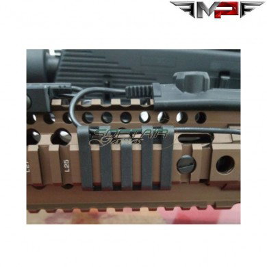 Rail cover 5-slot black con wire loom mp (mp02007-bk)