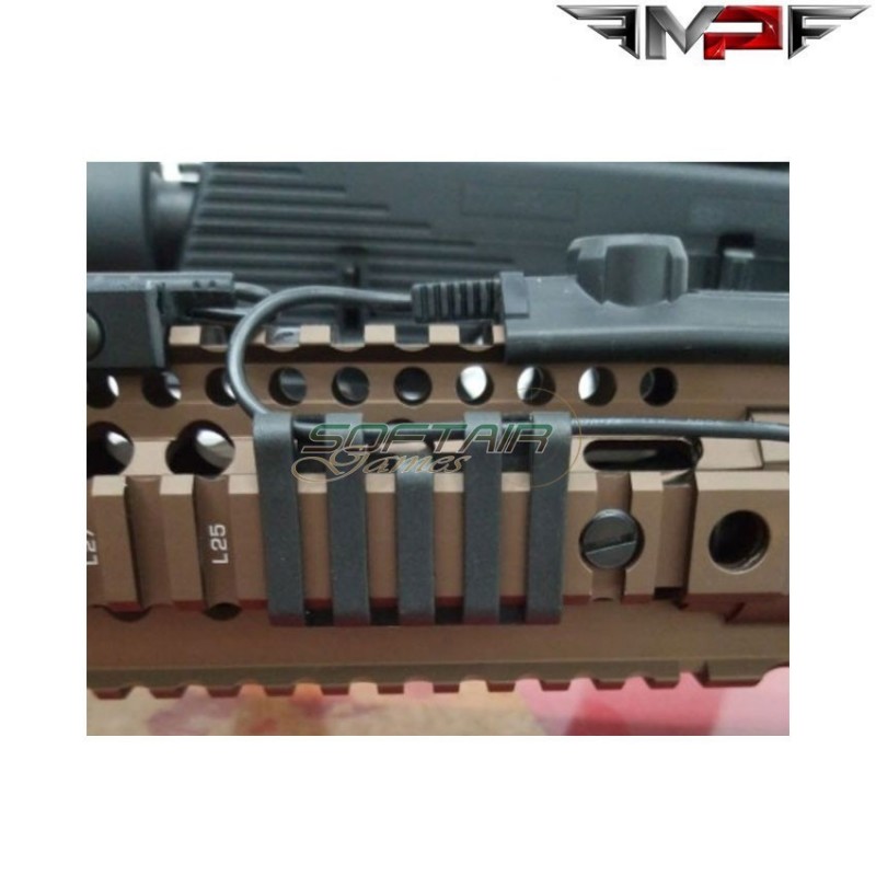 Rail cover 5-slot dark earth con wire loom mp (mp02007-de)