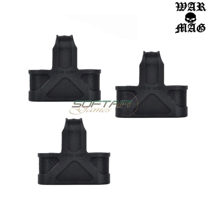 Set 3 Pezzi Estrattori Caricatori 5.56 M4/aug Black Warmag (wm-04001-bk-3)