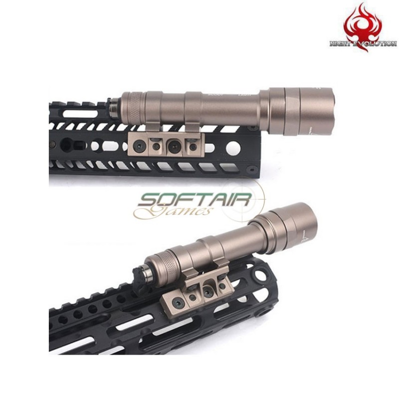 Mount black Keymod &  For Flashlight M300/m600 Night Evolution (ne08043-bk)
