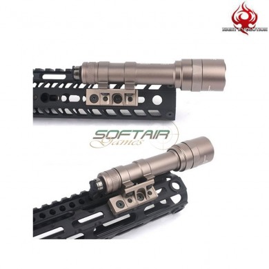 Slitta Mount dark earth Keymod & LC Per Torcie M300/m600 Night Evolution (ne08043-de)