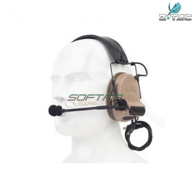 Cuffia/microfono Comtac Ii dark earth senza riduzione rumore Z-tactical (z151-de)