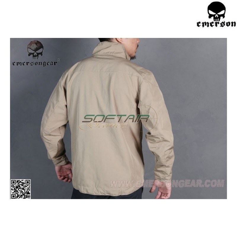 Softshell windbreaker jacket dark earth emerson (em6810d)