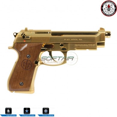 Pistola a gas scarrellante gpm92 gp2 limited edition GOLD g&g (gg-m92-gp2g)