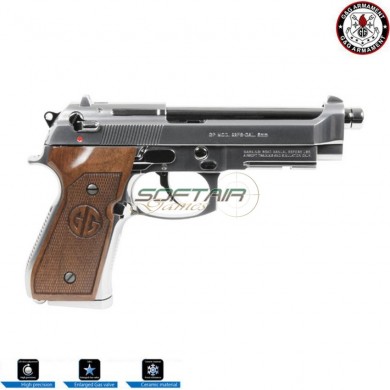 Pistola a gas scarrellante gpm92 gp2 limited edition silver g&g (gg-m92-gp2s)