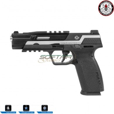 Piranha tr silver blowback gas pistol g&g (gg-pir-trs)